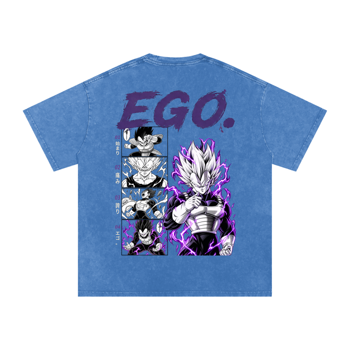 Vegeta Washed Oversized Cotton T-Shirt