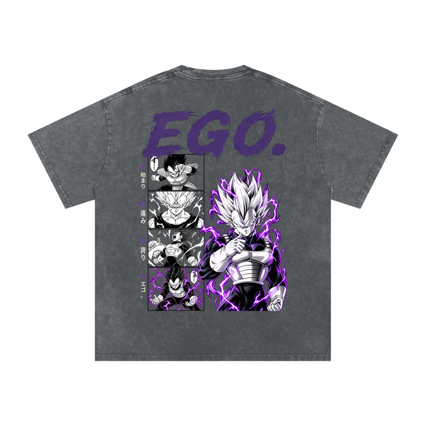 Vegeta Washed Oversized Cotton T-Shirt