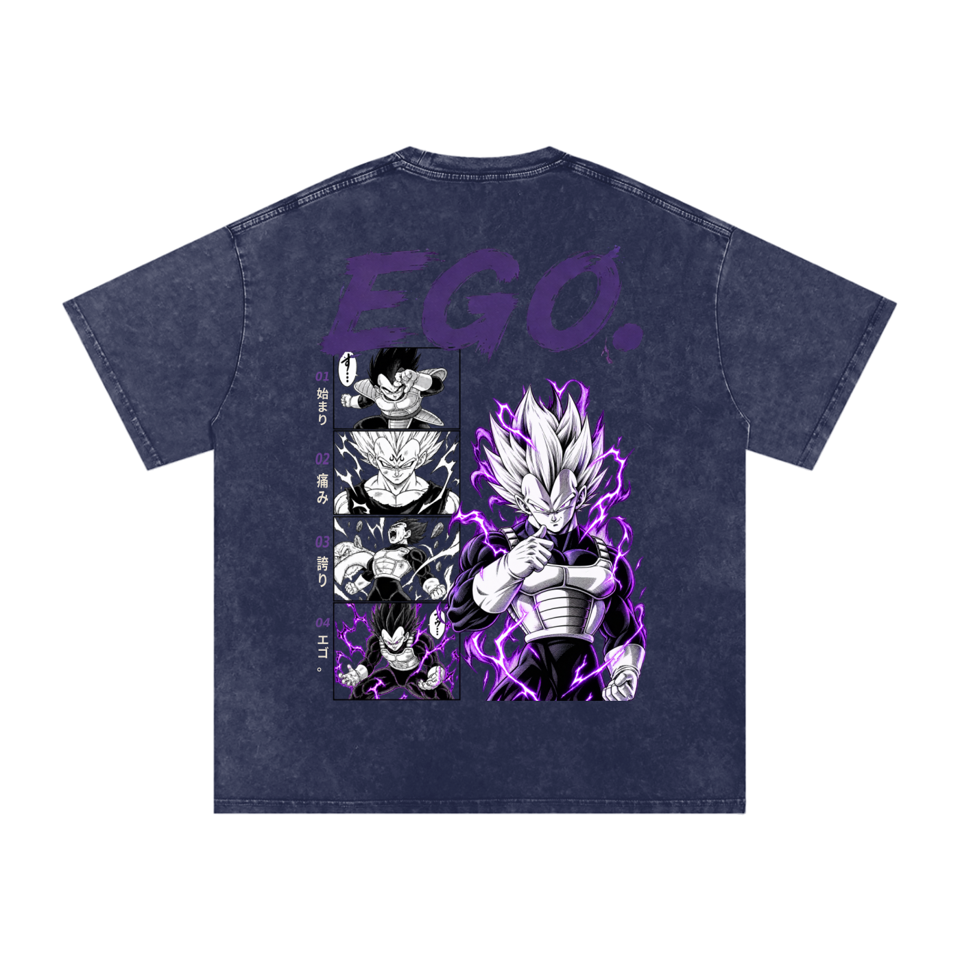 Vegeta Washed Oversized Cotton T-Shirt