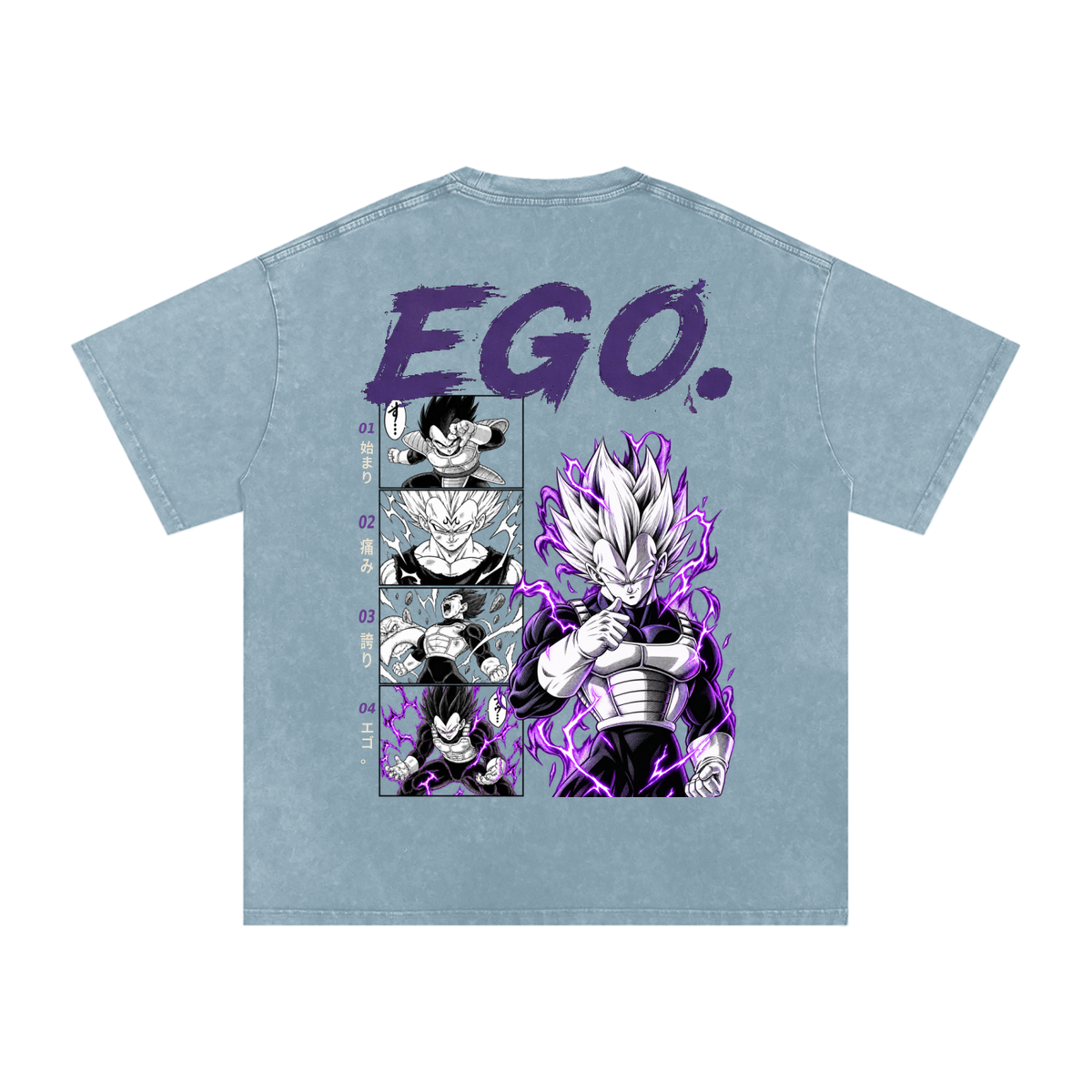 Vegeta Washed Oversized Cotton T-Shirt
