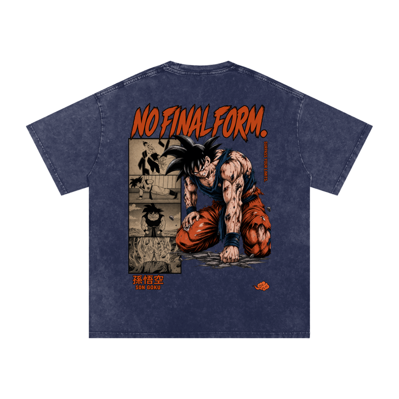 Goku Washed Oversized Cotton T-Shirt