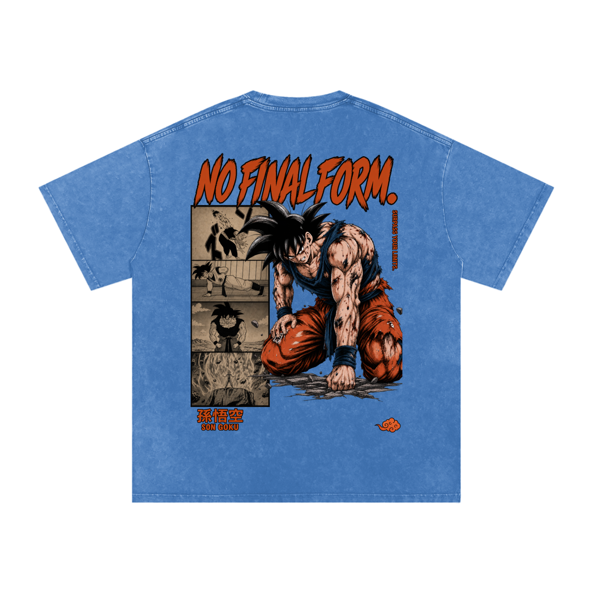 Goku Washed Oversized Cotton T-Shirt