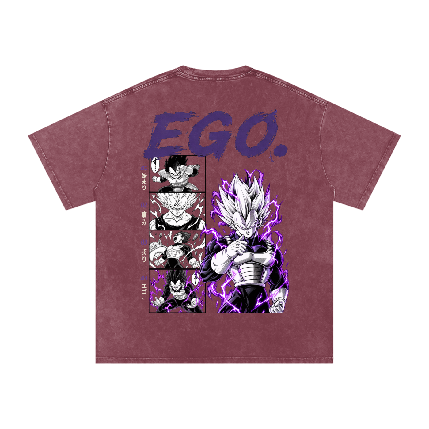 Vegeta Washed Oversized Cotton T-Shirt